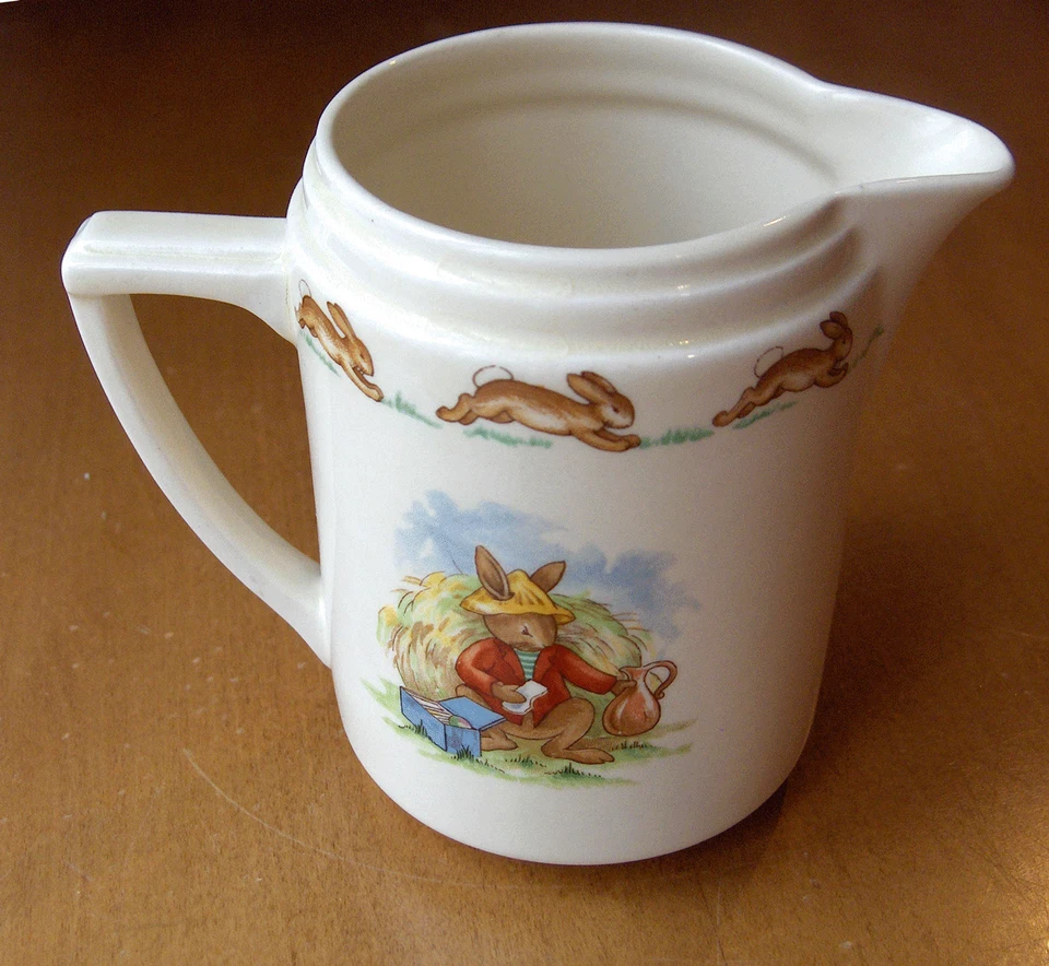 Royal Doulton Bunnykins RARE ring jug~artist Barbara Vernon~1954~Pristine - Image 2 of 4