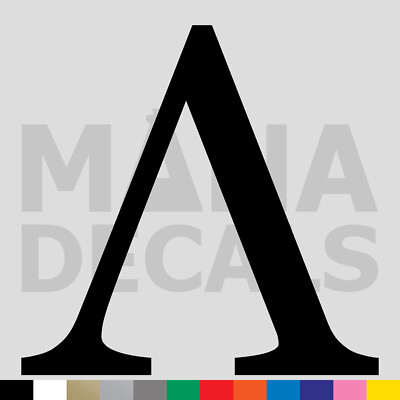 Lambda Vinyl Die Cut Decal Sticker - Greek Letter Symbol L