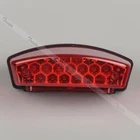 21 LED Red Motorcycle Bike Rear Brake Stop License Plate Integrated Tail Light