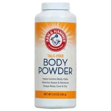 2 Arm & Hammer Talc-Free Body Powder, 5 oz. Controls Odor Free Shipping