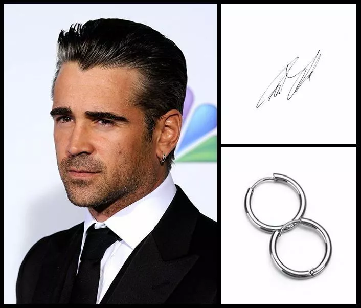Mens 8mm hoop earrings clearance