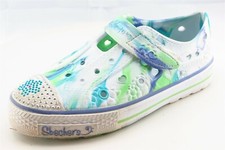 SKECHERS Girls Shoes Size 1 M Blue Mary Jane Synthetic