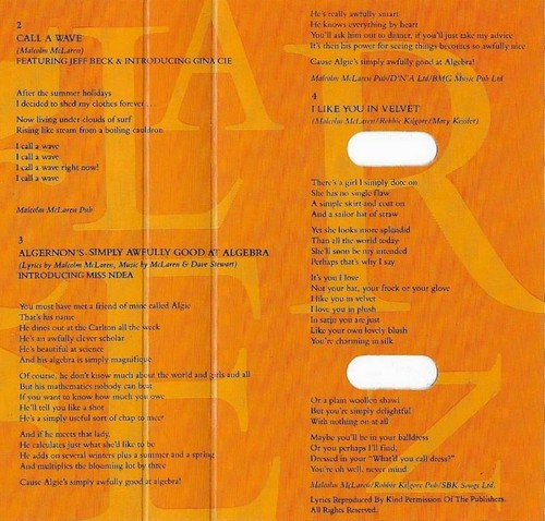 Malcolm McLaren And The Bootzilla Orchestra Waltz Darling CASSETTE JEFF BECK - Picture 10 of 12