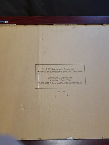 1999 Budweiser Beer Framed Mirror, "Beer Labels Through American History" - Picture 21 of 22