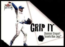 2001 FLEER PREMIUM GRIP IT RIP IT SHANNON STEWART CARLOS DELGADO TORONTO BLUE