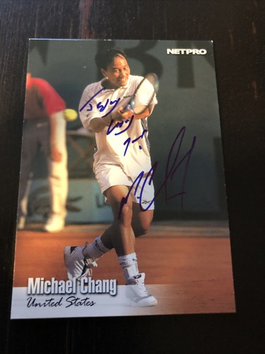 MICHAEL CHANG 2003 NETPRO TENNIS RC SIGNED AUTOGRAPHED CARD #64- No COA