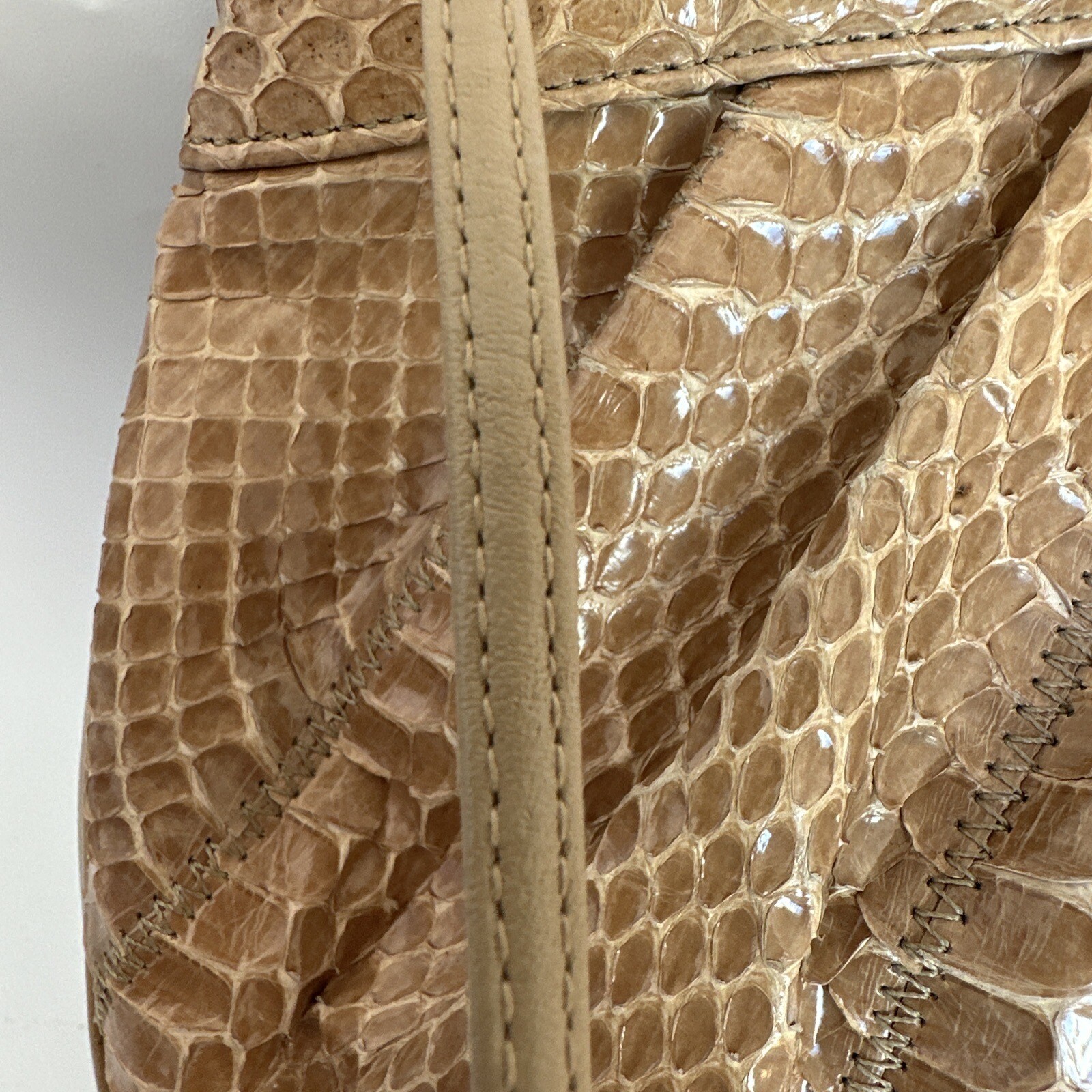 Palizzio  Python Snake Leather Clutch Crossbody P… - image 10