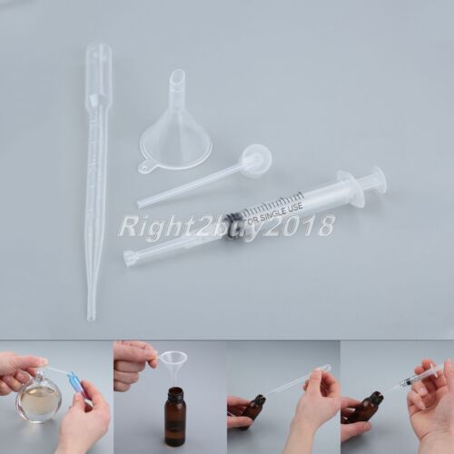 Perfume Refill Tool Diffuser Funnel Cosmetic Straws Syringe for Bottle Travel - Picture 1 of 13