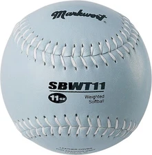 11oz Ounce Weighted Strength TRAINING Ball Pitcher Pitching SOFTBALL Gray