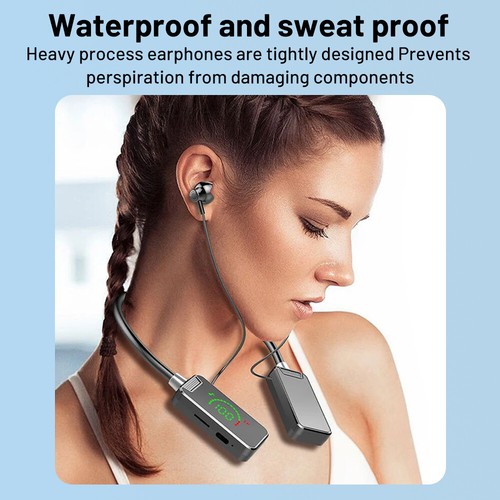 Sport Wireless Subwoofer Neckband Headphone For Android iPhone Bluetooth Connect - Zdjęcie 9 z 29
