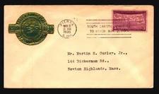 US SC# 858 FDC / Gold Poster Stamp Cachet / Pierre - Z20408