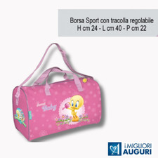 Borsa sport tracolla regolabile, Titty, 24x40x22cm