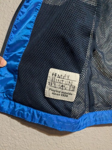 Columbia Windbreaker Jacket Hooded Kids Youth Large L Omni-Tech Waterproof Blue - Picture 11 of 14