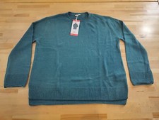 Ella Moss Crew Neck Sweater Women's Cozy Knit Long Sleeve Green Medium
