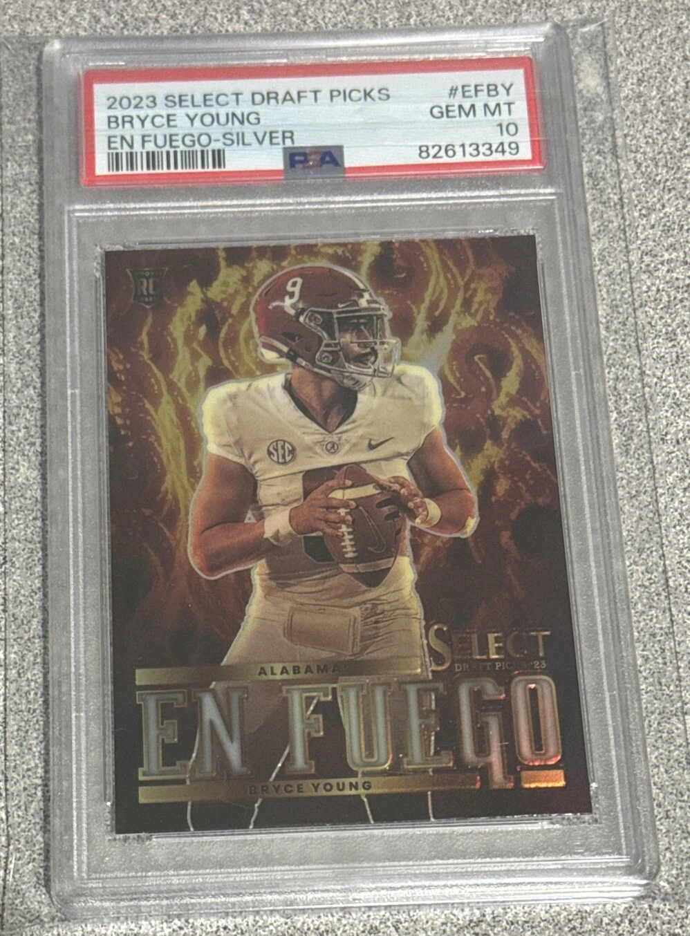 Bryce Young Panini Select Draft Picks EN Fuego #EFBY Silver
