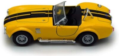 New 5'' Kinsmart 1965 Shelby Cobra 427 S/C Diecast Model Toy Car 1:32 Yellow