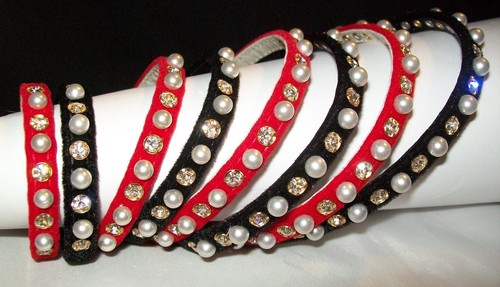 Cuello de perro de imitación perlas y cristales de joyas ostentoso mascota pequeña x ¡Pequeño lindo! - Imagen 48 de 63