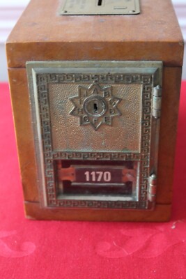 Vintage Post Office Box Could be used for a piggy bank