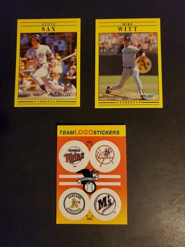 FLEER 1991 NEW YORK YANKEES Team Set - Picture 15 of 16