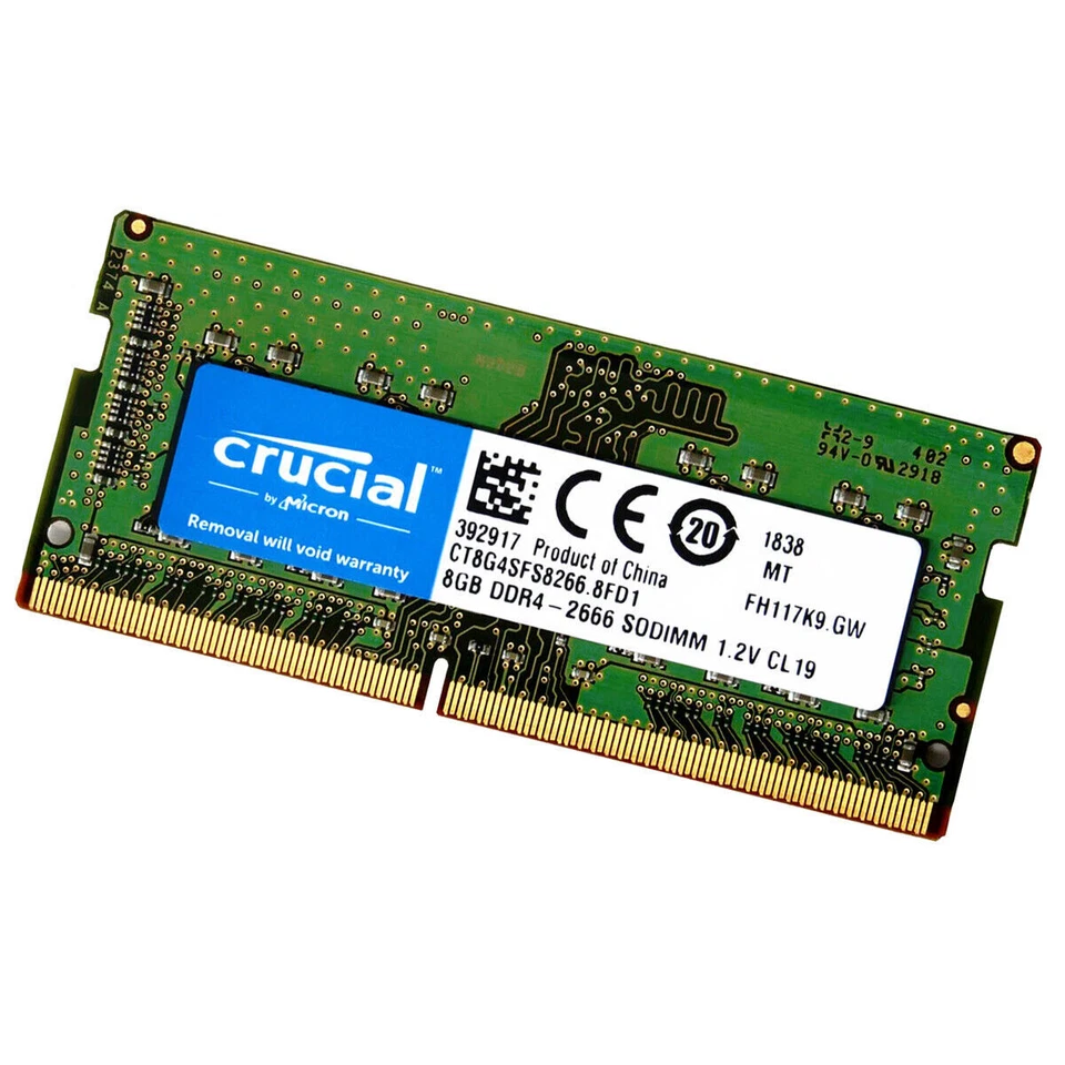 CRUCIAL DDR4 8GB 2666 PC4-21300 Notebook Memory RAM Laptop SODIMM 1x 8GB 2666MHZ - Image 3 of 4