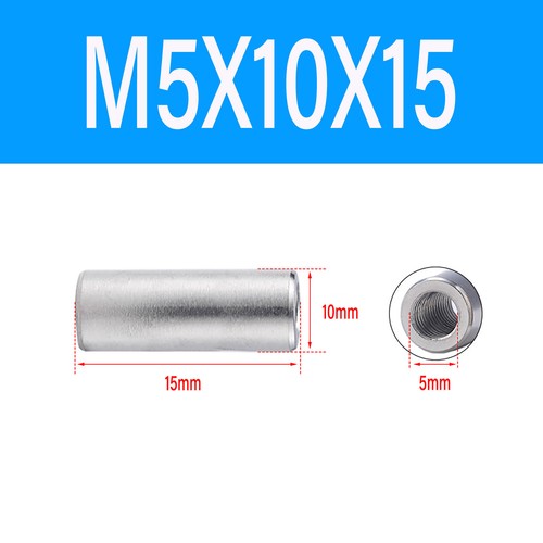A2 Stainless Steels Threaded Sleeve Rod Bar Stud Round Connector Nut Long Nuts - Picture 29 of 84