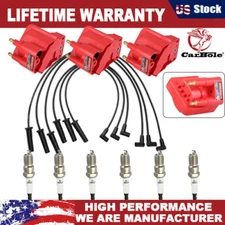 Ignition Coil Spark Plug + Wire Set For Chevrolet Impala Buick LeSabre DR39 3.8L