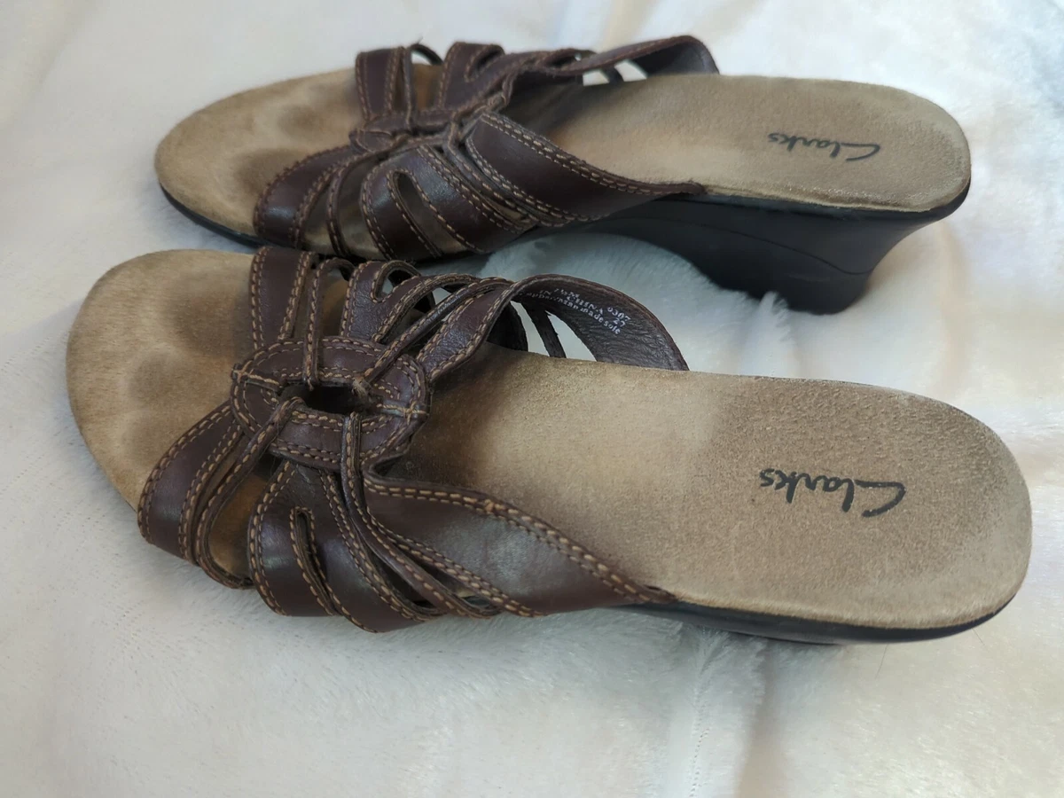 Clarks ladies shop sandals ebay