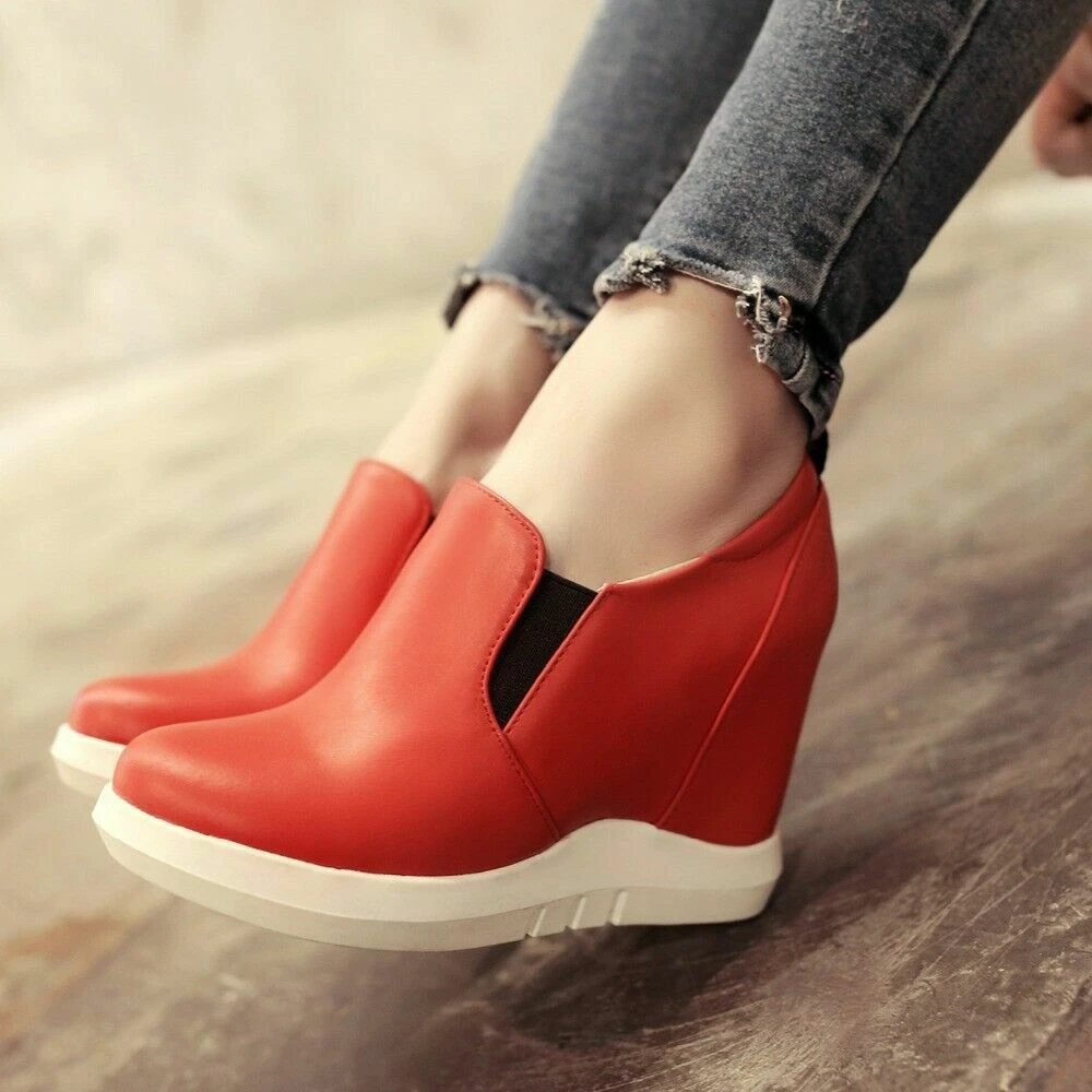 Comfortable wedge shop sneakers