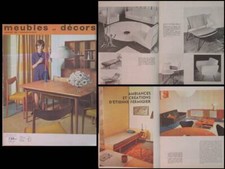 MEUBLES ET DECORS n°747 1960 ABRAHAM ET ROL, ETIENNE FERMIGIER, GUARICHE, PAULIN