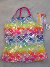 Angel Beach Size 8 Girls Tankini Beach Top UV Protection UPF 50 Plus New