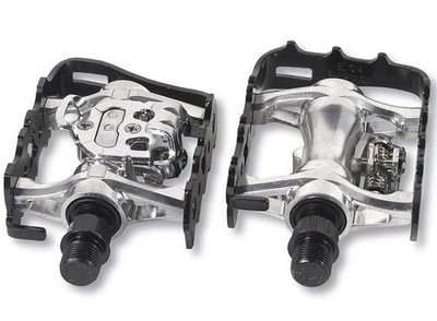 VP Components Pedale-X92 Duo Fahrrad Kombi Pedale, mit Cleats - schwarz/silber