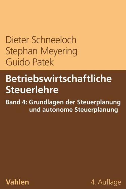 Thumbnail - Dieter Schneeloch (u. A.) | Betriebswirtschaftliche Steuerlehre Band