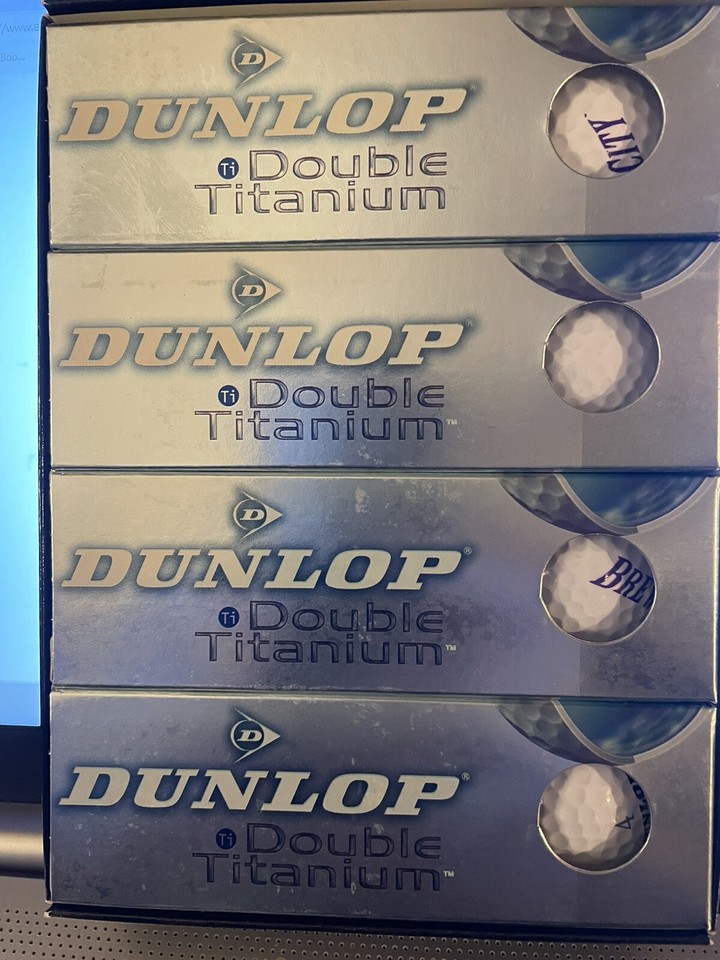 (12) Brew City Logo Dunlop Double Titanium golf balls eBay