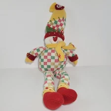 Vintage Candy Circus Themed Snowman - 15" Plush