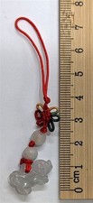 Chinese Year Of The Pig Burma Jade Jadite Charm Pendant (#D388)