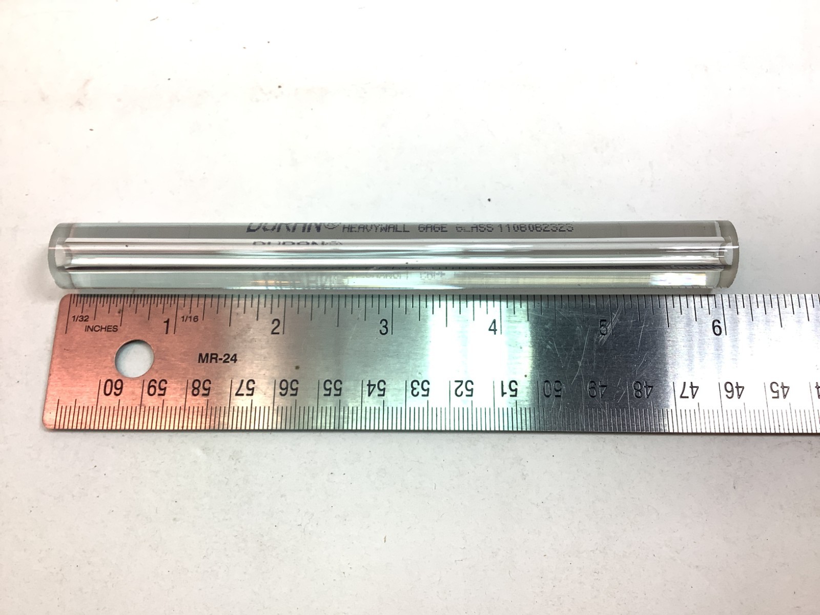 5 X DURAN Heavywall Gauge Glass Tubes - 6" Length x 5/8" OD w Gasket Kits