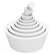 XCD Filter Adapter Cones, 9 Pack Tapered Collar Rubber Stopper Buchner Funnel...