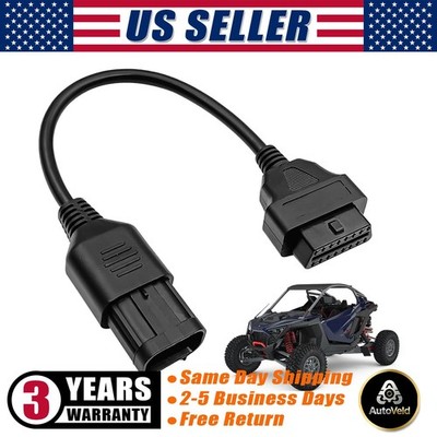NEW OBD2 To 8 Pin Diagnostic Adapter For Polaris ATV motorcycle Adapter Cable