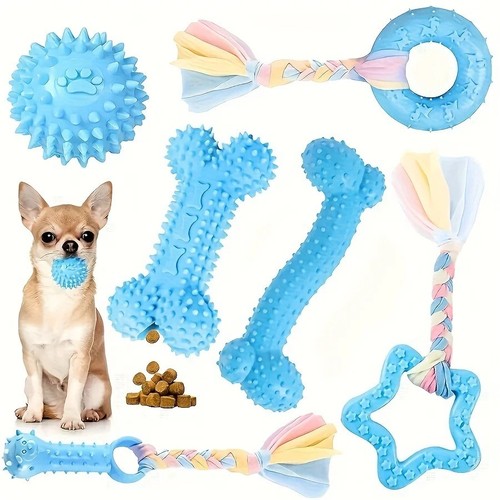 6 Pack Dog Toys for Aggressive Chewers Puppy Chew Teething Treats for Small Dogs