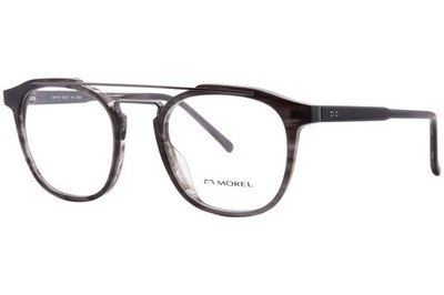 Morel Octave 60117 GG09 Eyeglasses Men's Grey/Black Full Rim Square Shape 50mm