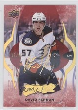 2016-17 Upper Deck MVP Super Script 17/25 David Perron #71 0c3