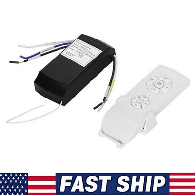 Universal Ceiling Fan Lamp Light Remote Control Receiver Kit Timing Wireless 15M