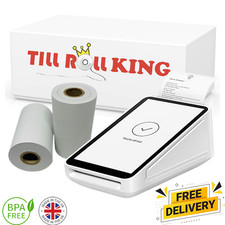 Square Up Terminal Thermal Credit Card / PDQ Rolls - Box of 20 Rolls