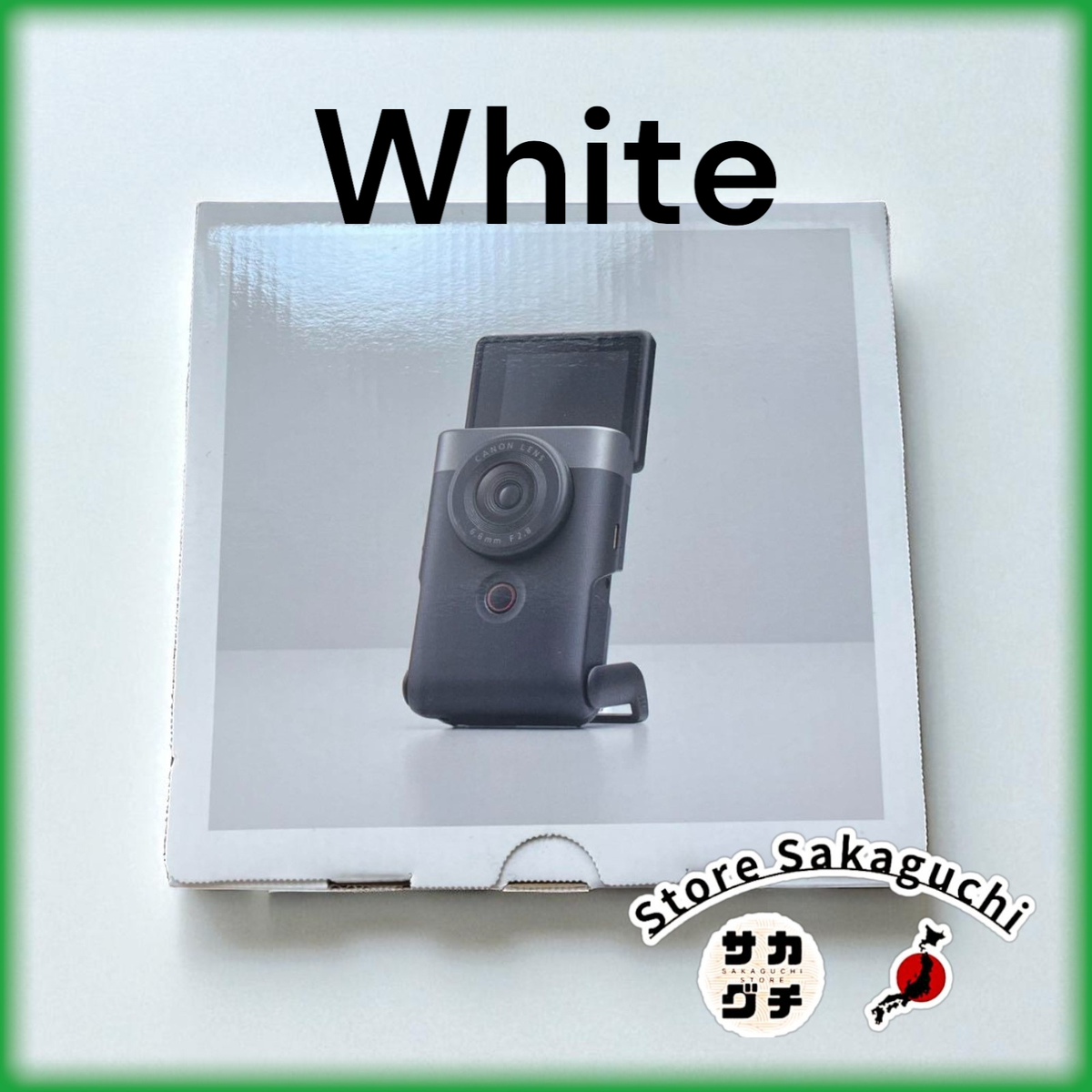 Canon PowerShot V10 Portable Vlog Camera White English Supported