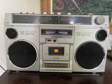 CLUB 6001 Boombox Ghettoblaster Original Vintage SILBER