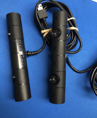 LOT OF 2X GENUINE Sony PlayStation Camera Version - CUH-ZEY2 - Black