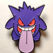 Pokemon Gengar Licking Enamel Pin/Badge Tongu...
