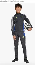 Adidas boys Messi training pants carbon X-small new