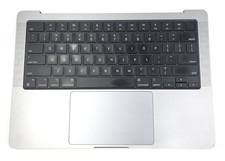 OEM Apple Macbook Pro 14" M1 A2442 Palmrest Keyboard Trackpad Space Grey Grade C