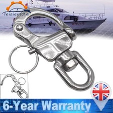 Snap Swivel Shackle 316 Stainless Steel D links Hook Shackle Clip for Sailboat